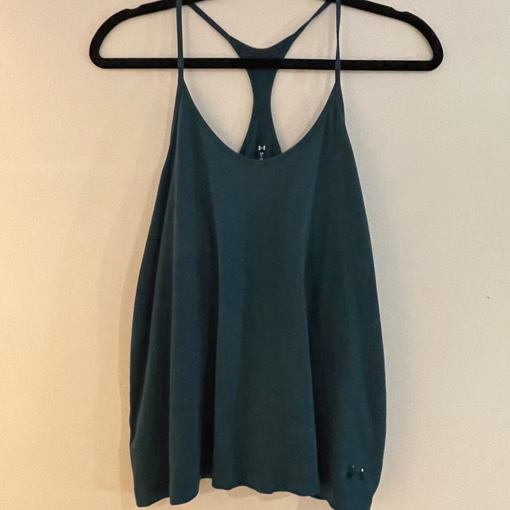 Under Armor thin strapped racer back workout tank top